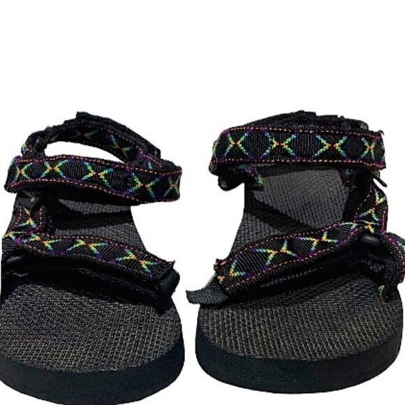 Teva Hurricane Black Diamond Pattern Sandals Water  Size 9.5 Mens 7 - Picture 2 of 11